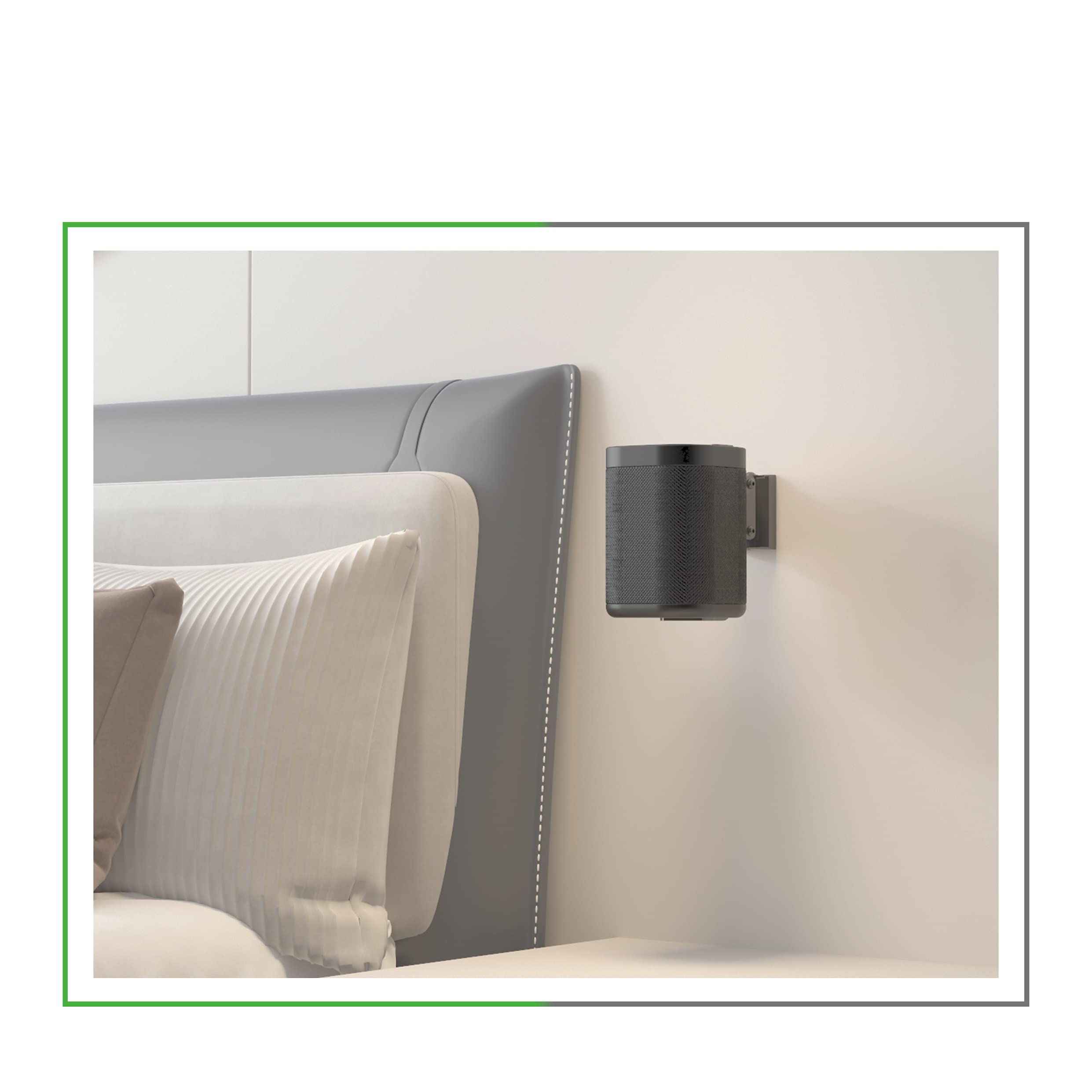 conecto Uchwyt ścienny na głośnik, kompatybilny z Sonos® One, Sonos® One SL, Sonos® Play:1, nośność: 3 kg, zestaw 2 szt., czarny