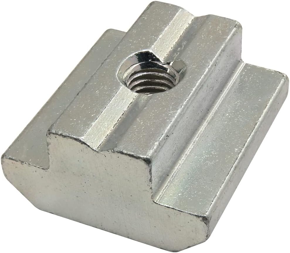 13047, 45 Series M5 x 0.8 Self Aligning Slide in T-Nut Steel (10 Pack)