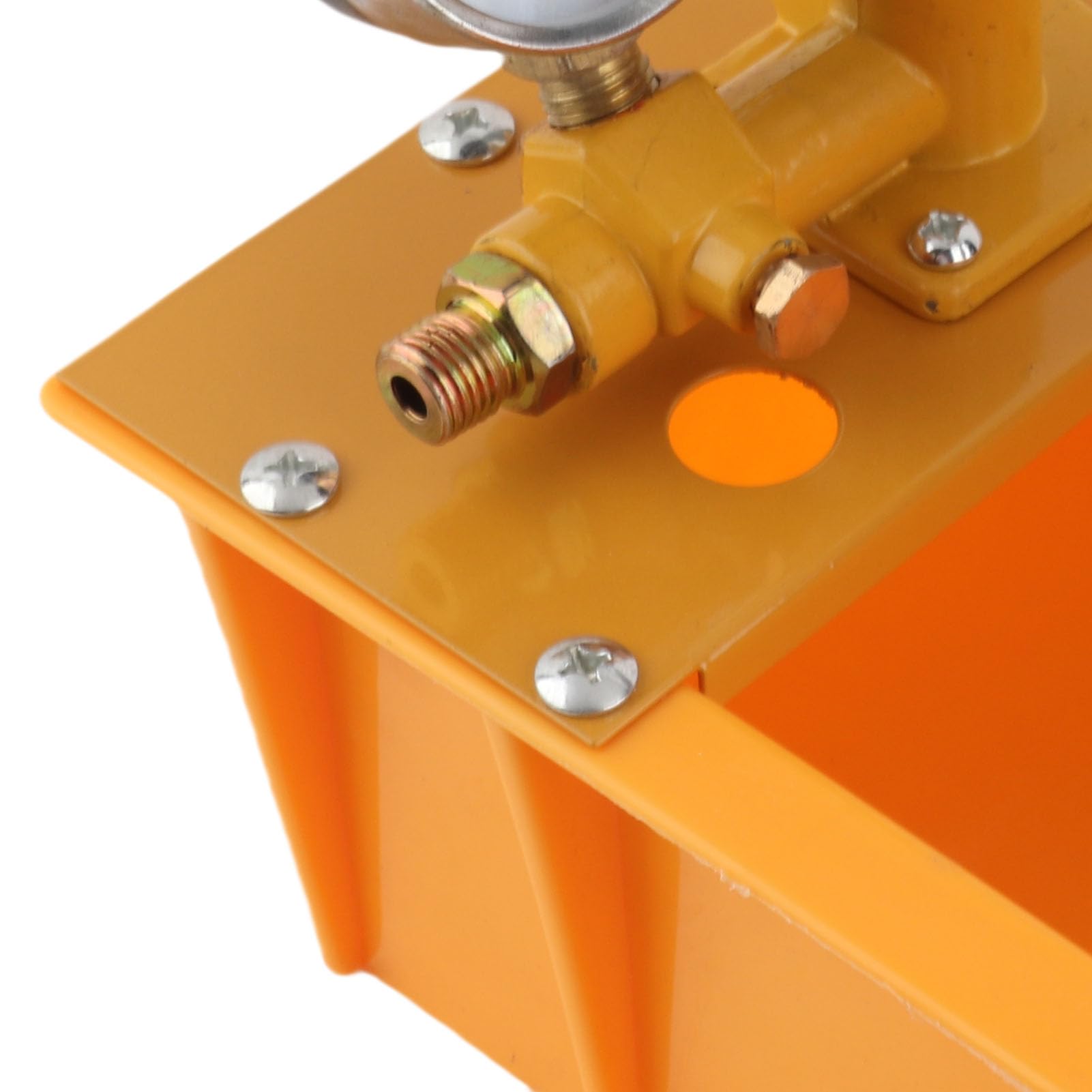 Tester per pompe idrostatiche, pompa manuale idraulica per prove di pressione dell’acqua con blocco a doppia pressione e manometro, rilevatore di perdite per impianti idrici e di