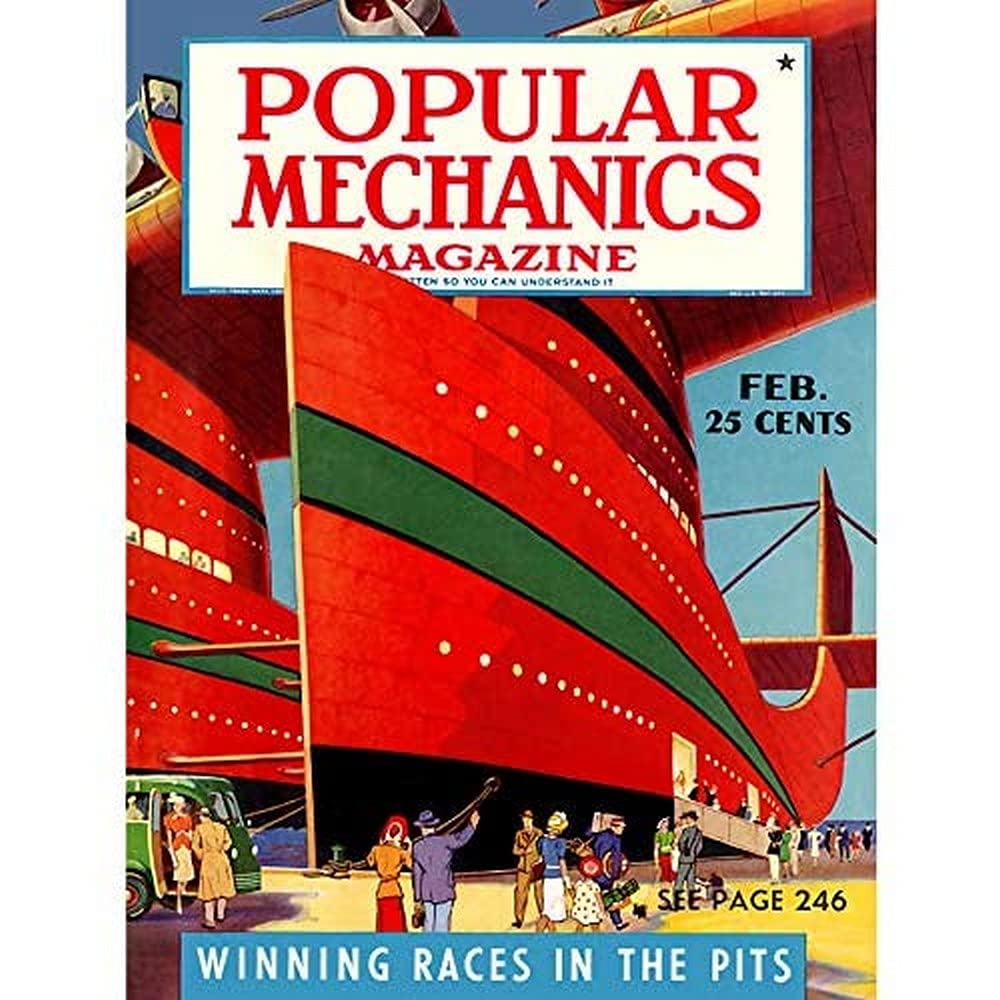 Retro Popular Mechanics Popular Mechanics Magazine Cover Hi Res Stock
