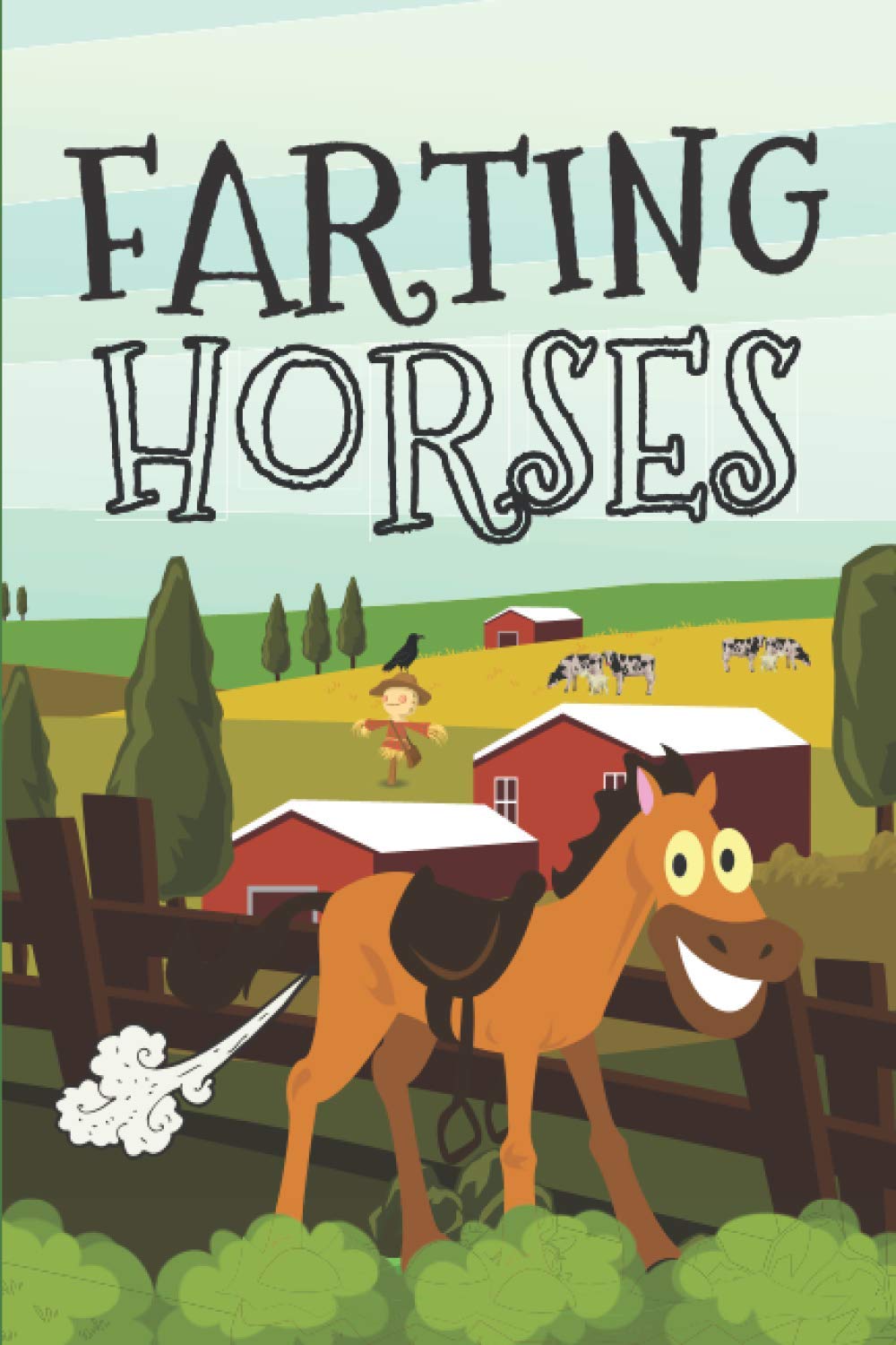 Farting Horses: Blank Lined Notebook | Watermark Design On Each Page | Fun Gift For Horse Lovers With A Sense Of Humor