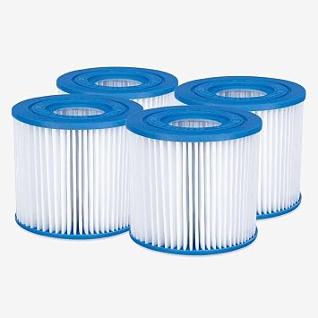 Funsicle Type D Filter Cartridge 4-Pack, Replacement Pool Filter Cartridges, Adults