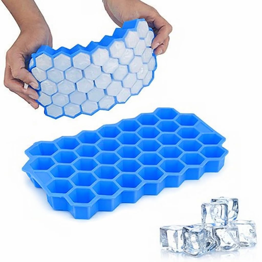 Gadget Deals 37 Cavity- ice Tray | ice Trays for Freezer Silicone |- ice Tray for Freezer | ice Cube Tray | Flexible Tray for Freezer