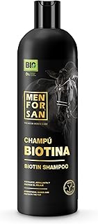 MENFORSAN Shampooing à la biotine pour Chevaux, 1L | Bio - Vegan Friendly - 100% Natural | Premium Horse Care