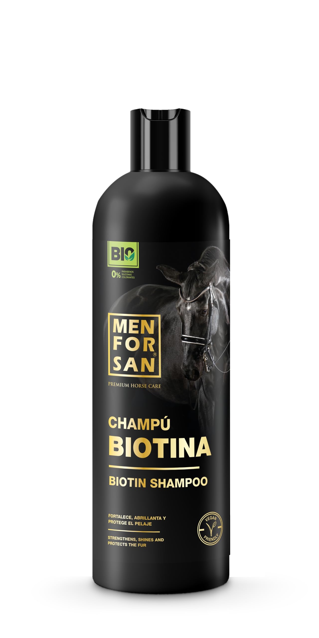MENFORSAN Shampoo alla biotina per cavalli, 1L | BIO - Vegan friendly - 100% naturale | PREMIUM HORSE CARE