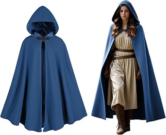 Cloak with Hood Women, Renaissance Medieval Cloak for Halloween