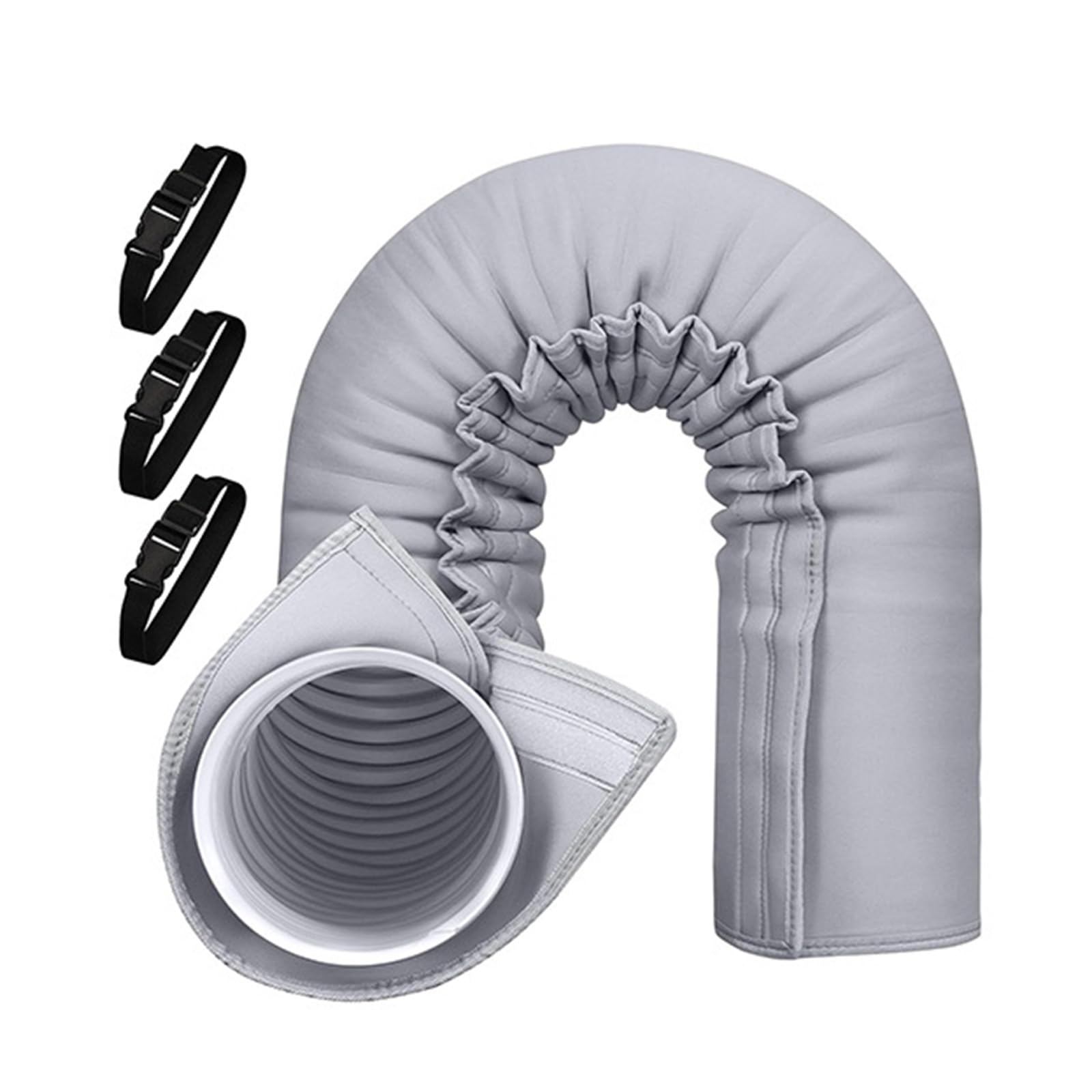 AC Duct Insulation Cover 3 Layer Thermal Protector for 5" / 5.9" Hose, Air Conditioner Hose Cover to Improve Cooling Efficiency