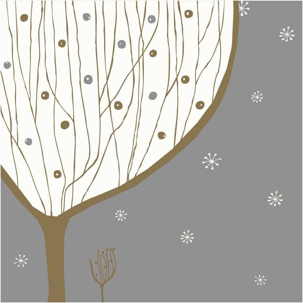 Creative Converting Elise 16カウント3 Ply Oslo Snowfall Luncheon Napki