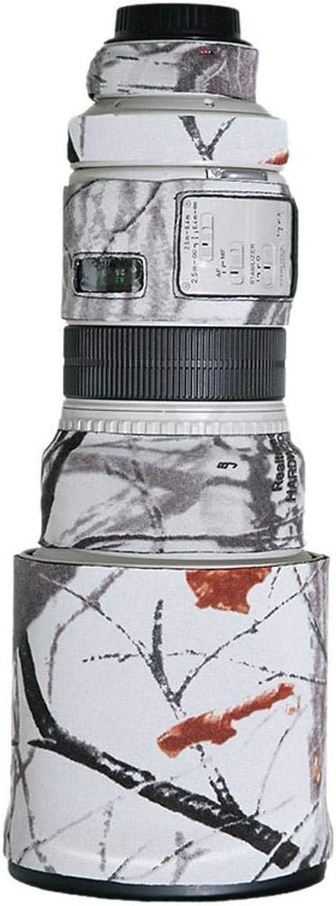 LensCoat Lens Cover for Canon 300IS f/2.8 camouflage neoprene camera lens protection sleeve (Realtree AP Snow)