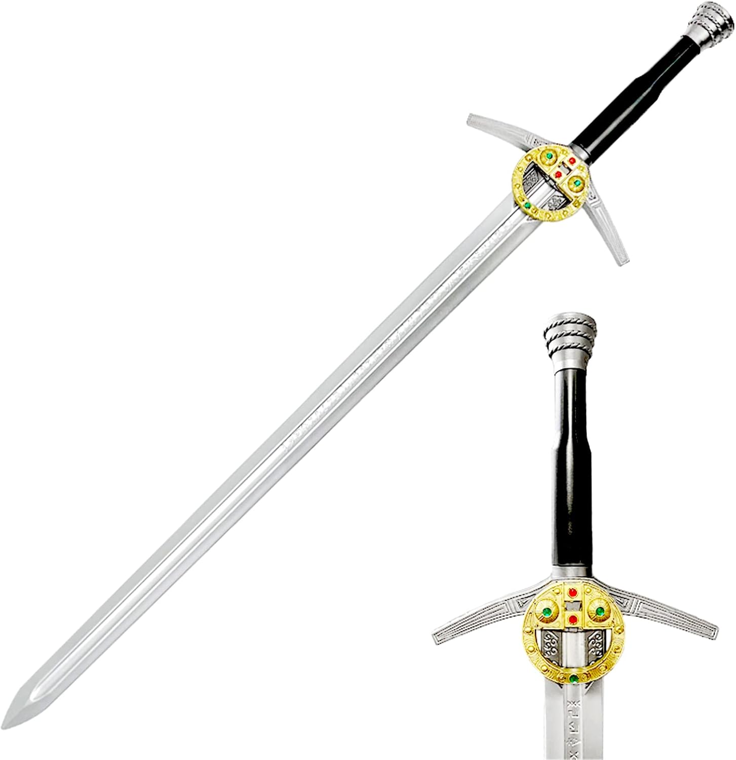 41 Inch Medieval Foam Hunting Long Sword for Cosplay LARP Costume Halloween