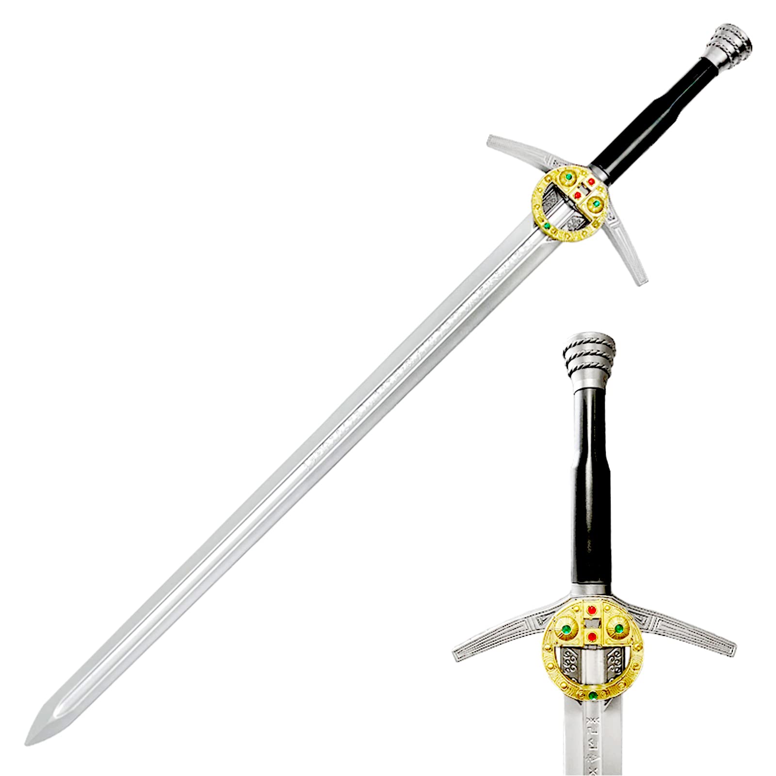 Photo 1 of 41 Inch Medieval Foam Witcher Hunting Long Sword for Cosplay LARP Costume Halloween TV Steel