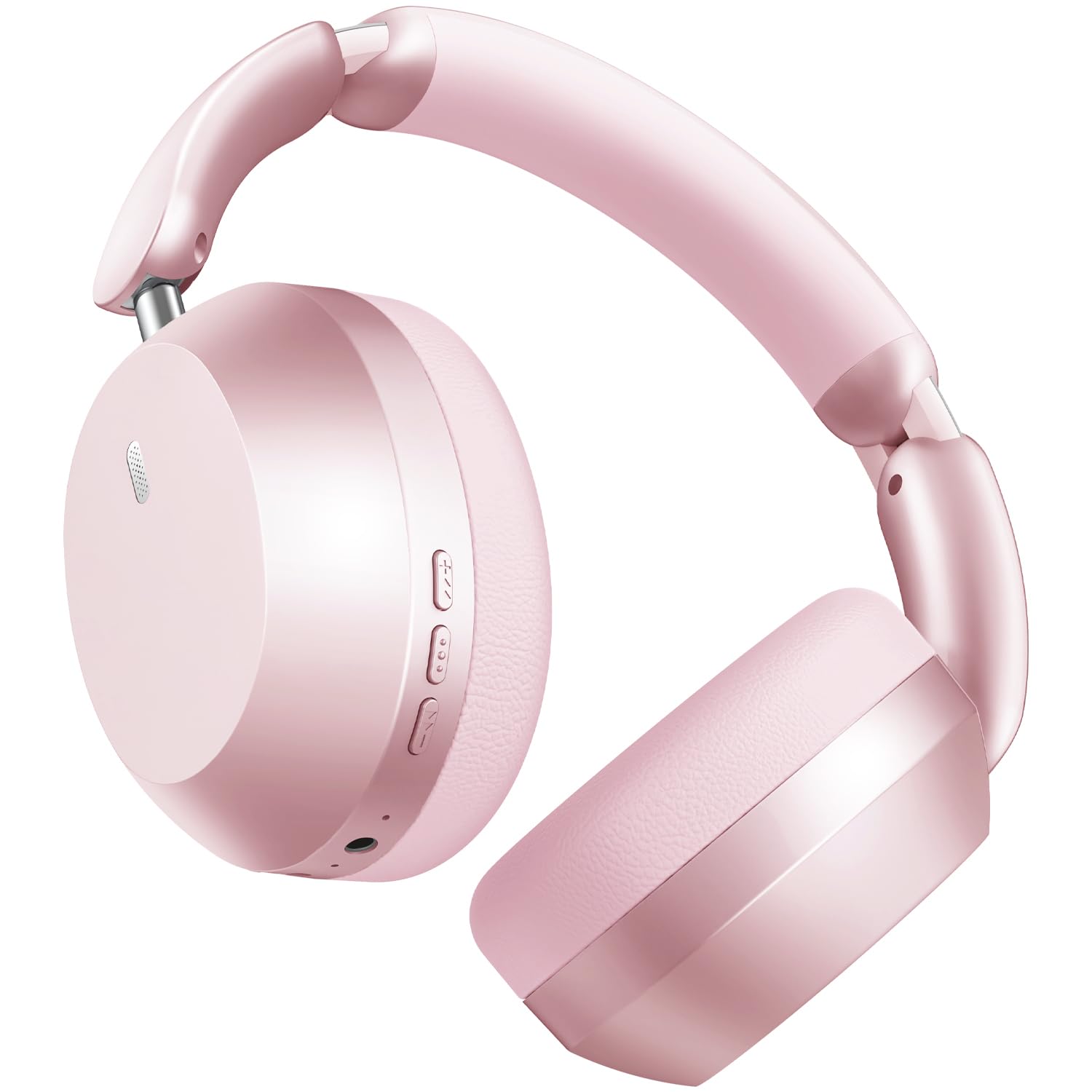 Wentronic Y04 - Cuffie over-ear wireless Bluetooth 5.3 con cancellazione attiva del rumore e suono ad alta risoluzione, 48 ore di riproduzione, morbidi padiglioni auricolari - viaggi, ufficio e casa