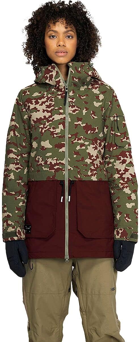Armada Lisbon Insulated Jacket Burgundy Camo Medium Women's 2022