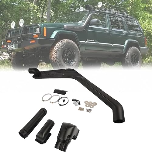 Kit de esnórquel de admisión de aire frío para Jeep Cherokee XJ 4.0L-I6 Offroad 4x4 4x2 4x2 4WD 1984-2001