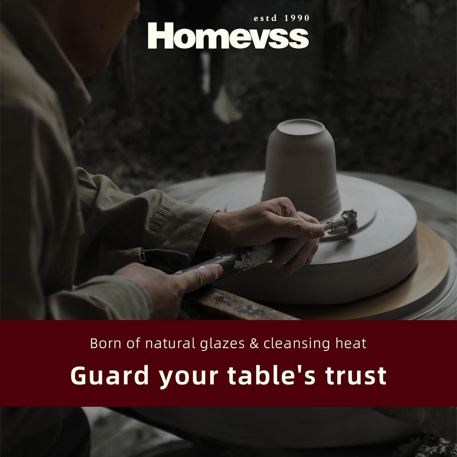 20pc Dinnerware Set, Plate and Bowl Set, Stoneware Dishes Set for 4, Microwave and Dishwahser Safe, Scratch Resistant, French Countryside Speckled Antique Grey - Image 6