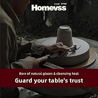 Vista 7 de Sonoma - Juego de vajilla de cerámica de 16 piezas, exterior negro + interior con pintura de mano