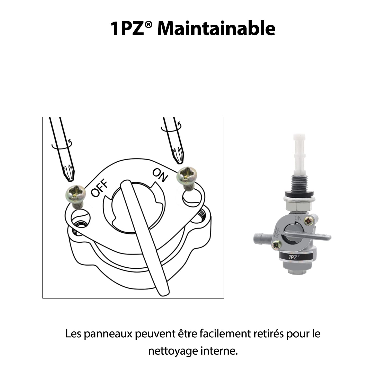 M10x1.25mm Brandstoftank Schakelaar Benzinekraan Klep, Gastank Afsluiter Motorfiets ATV