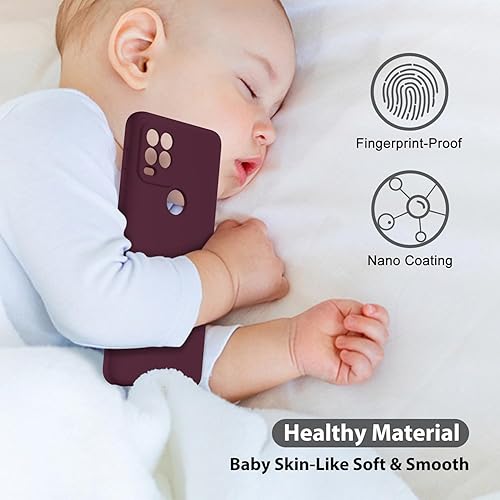 Miniatura 6 de oakxco Funda para teléfono Motorola Moto G Stylus 5G 2021 de silicona líquida, bonita funda delgada y delgada de goma suave de poliuretano