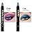 Kaely 2Pcs Cream Eyeshadow Stick Set for Eyes,Vioiet & Royal Blue Shimmer Pen,Eye Brightener Halloween Makeup,sombras para ojos,Smooth Eye Shadow Highlighter Crayon Pencil Waterproof,09+13