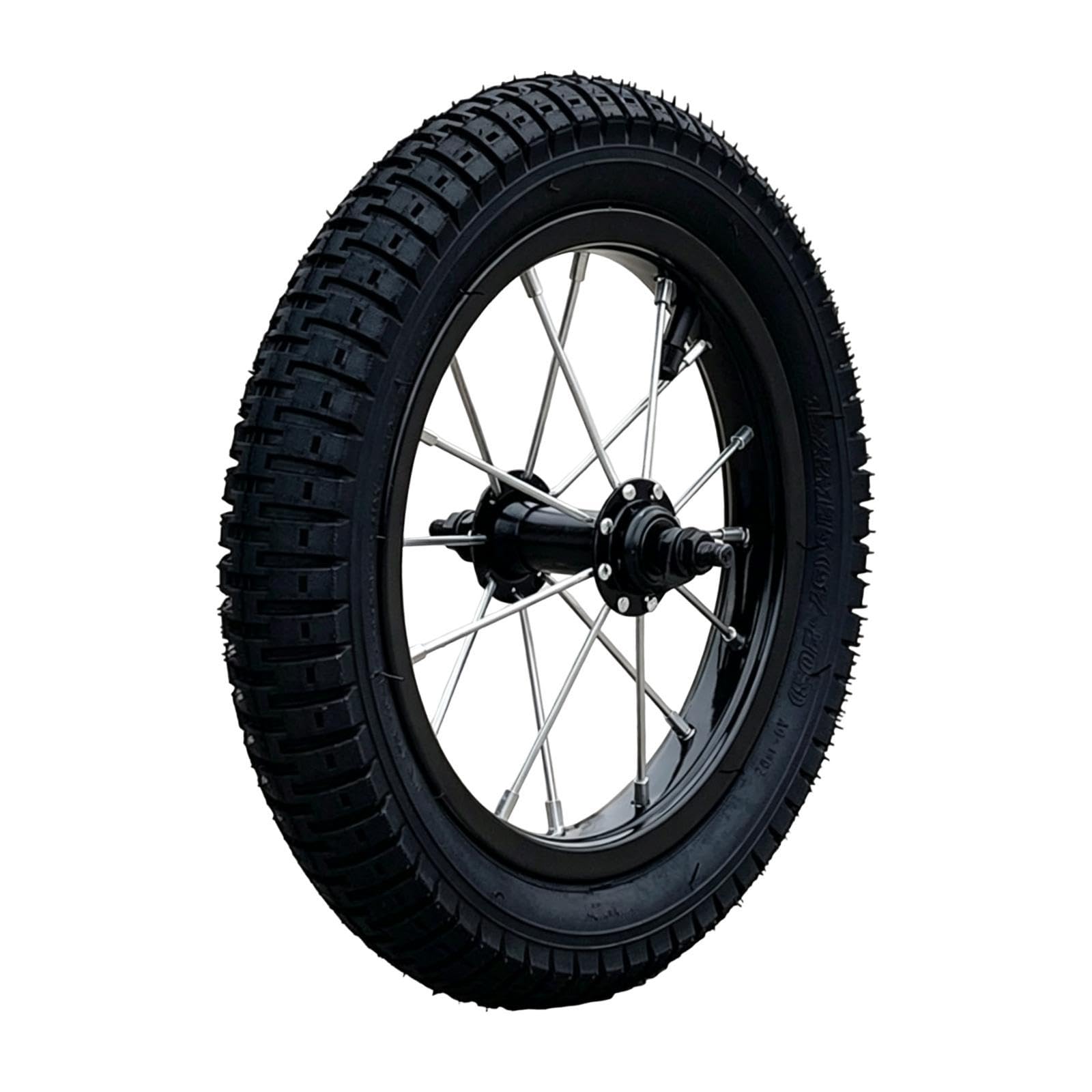 Milageto Ruota di Ricambio per Bici da 12 Pollici per Bambini, Facile da Installare, Ad Alte Prestazioni, Accessori in Gomma Resistenti