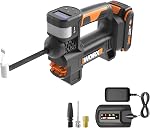 Worx WX092L.9 20V Power Share Portable Air Pump Inflator (Tool Only) | 150 PSI, For Car Tires, Motorcycle & Balls, Digital Pressure Gauge, Auto Shut-Off, Tool Only