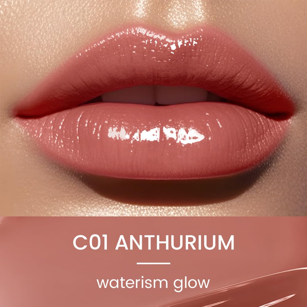 CATKIN Gloss Tinted Lip Balm, 2 in 1 Rossetto e Balsamo Labbra, Burrocacao Labbra Colorato, Formula Volumizzante e Leggero, Ultra Idratante, Essenza Vegetale, Lenitivo e Riparatore, 3.4g - 2