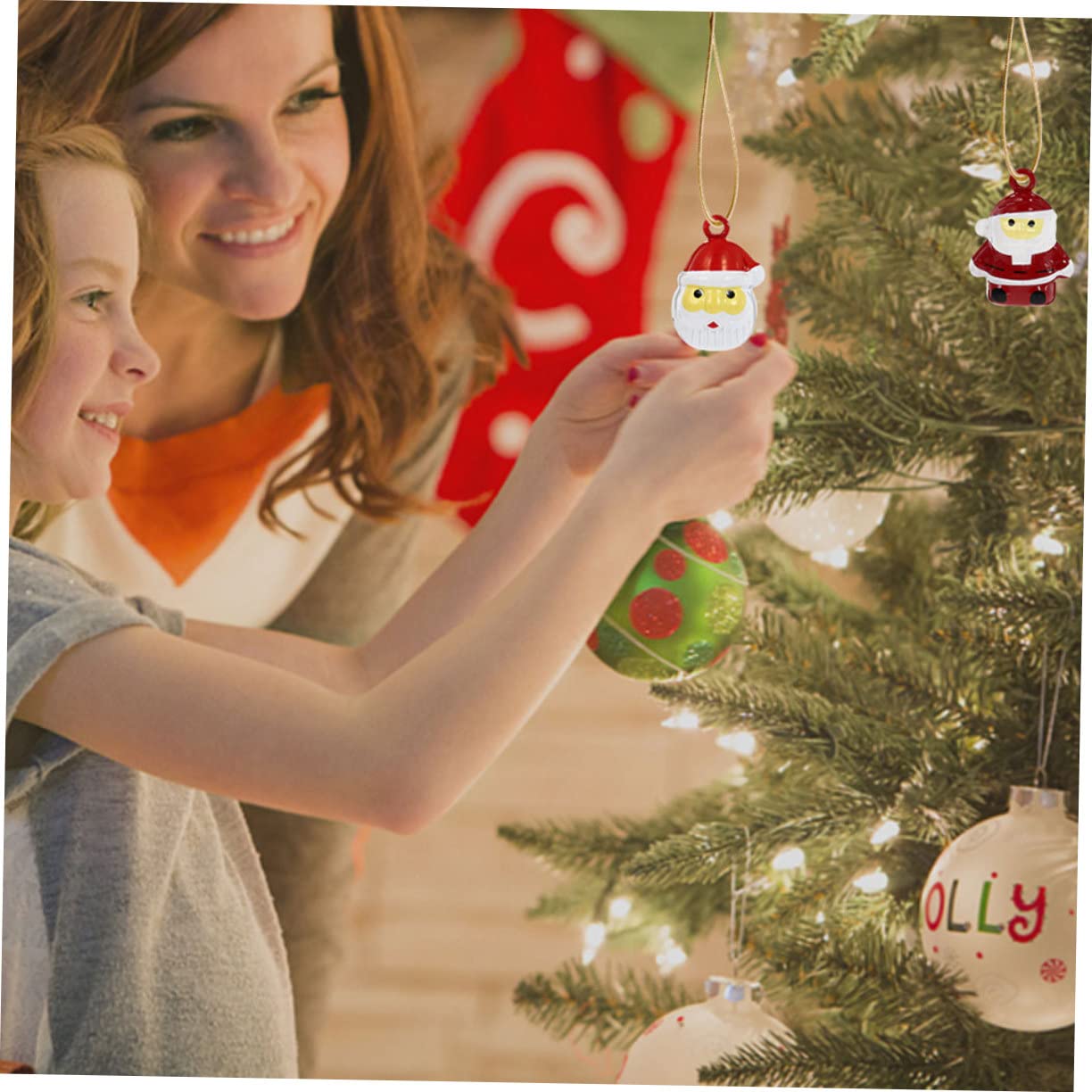 Zerodeko 40 Pz Campane Di Natale Palline Dell'albero Di Natale Ornamenti Di Campanellini Appesi Decorazioni Natalizie Decorazione Della Campana Di Babbo Natale Ciondolo Campana Vacanza Rame