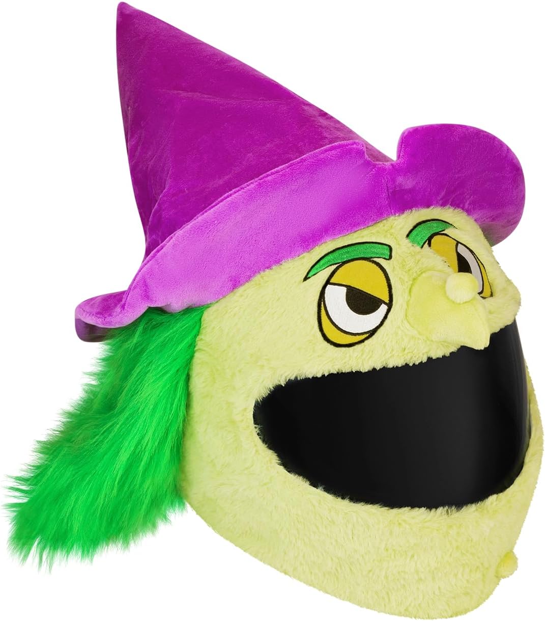 Moto Loot Helmet Cover for Motorcycle Helmet, Fun Rides and Gifts (Cover Only. Helmet Not Included) - Witch