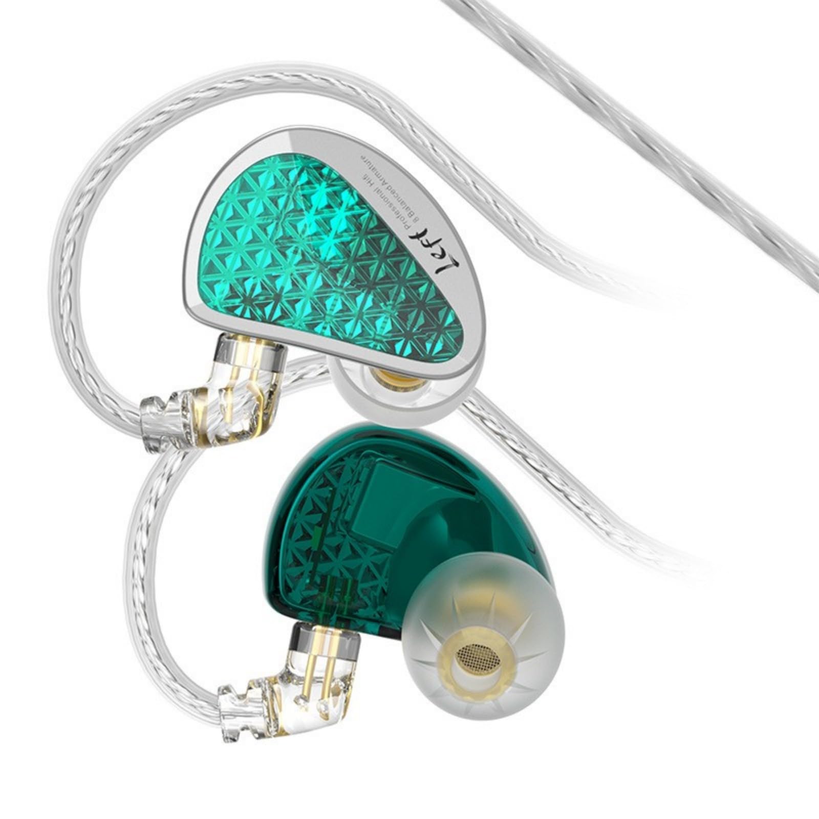 Auricolari sportivi ergonomici con divisione di frequenza bilanciata, cancellazione del rumore bassi, cuffie professionali bilanciate Techs