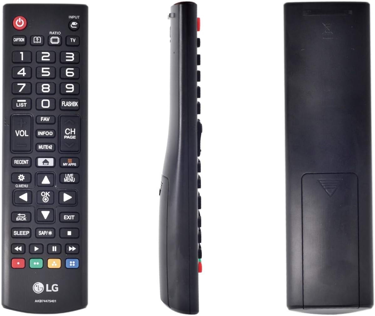 Front view of the USARMT AKB74475401 TV Remote Control