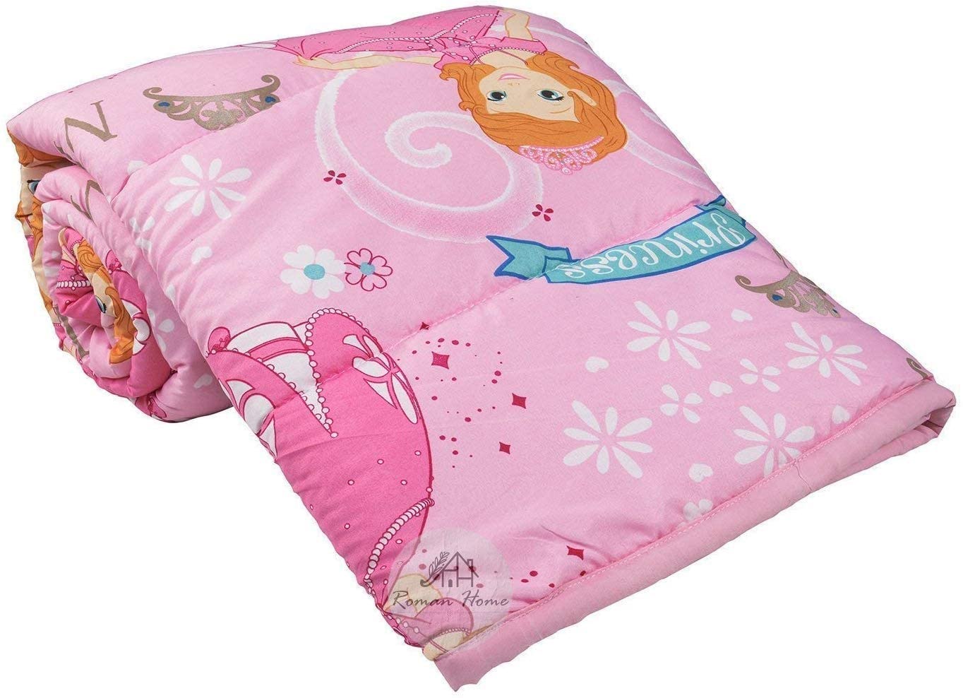 ROMAN HOME Polycotton Kids Single Dohar | Soft | Light Weight | Reversible Both Side Use | Summer Blanket | (55"x85" |