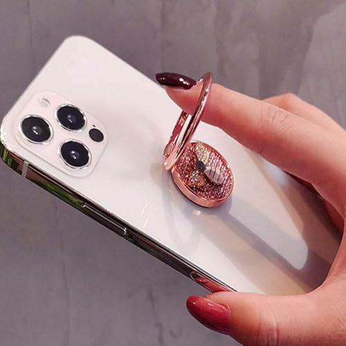 Miniatura 2 de Soporte de anillo giratorio de 360 para teléfono celular con diseño de abeja de moda, soporte trasero de diamante brillante compatible con iPhone
