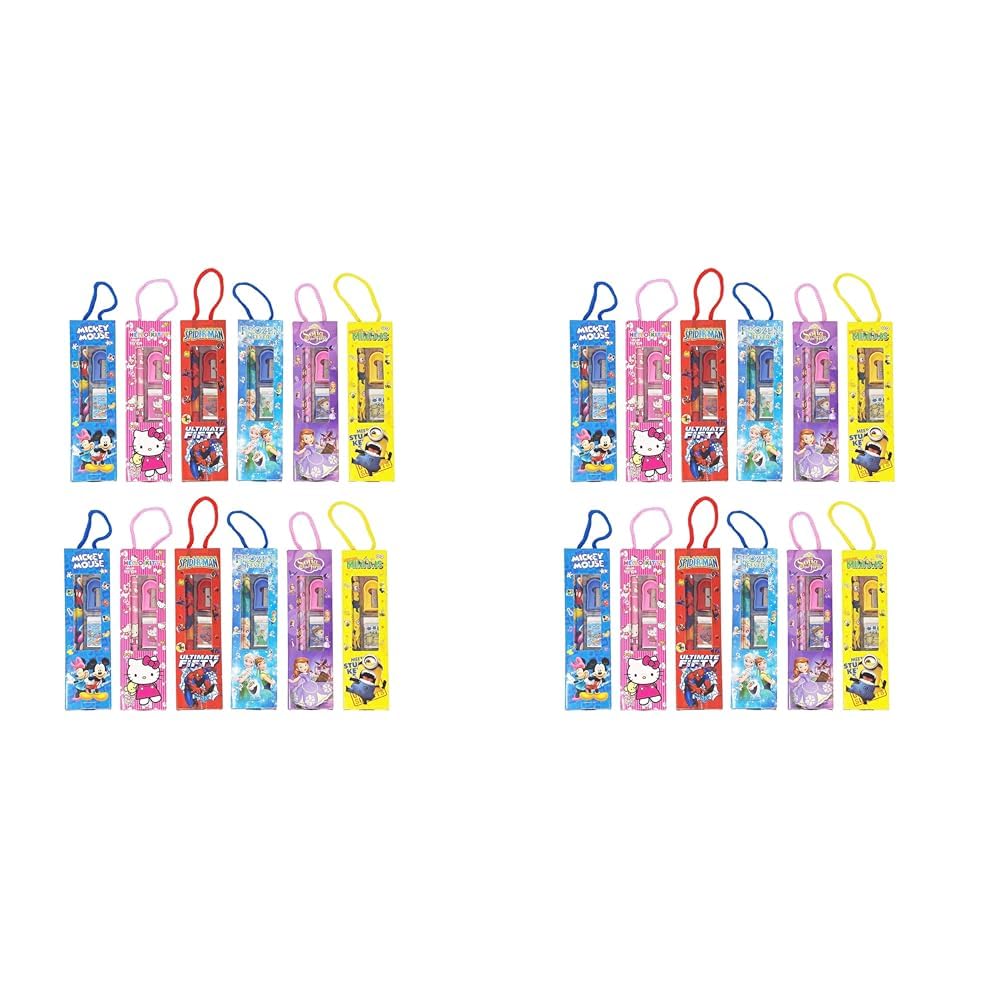 Jiada Birthday Party Return Gifts Mix Stationery Kit Set in a Fancy Box for Kids (Pack of 24) (B0D86T8X9S) Amazon Price History, Amazon Price Tracker