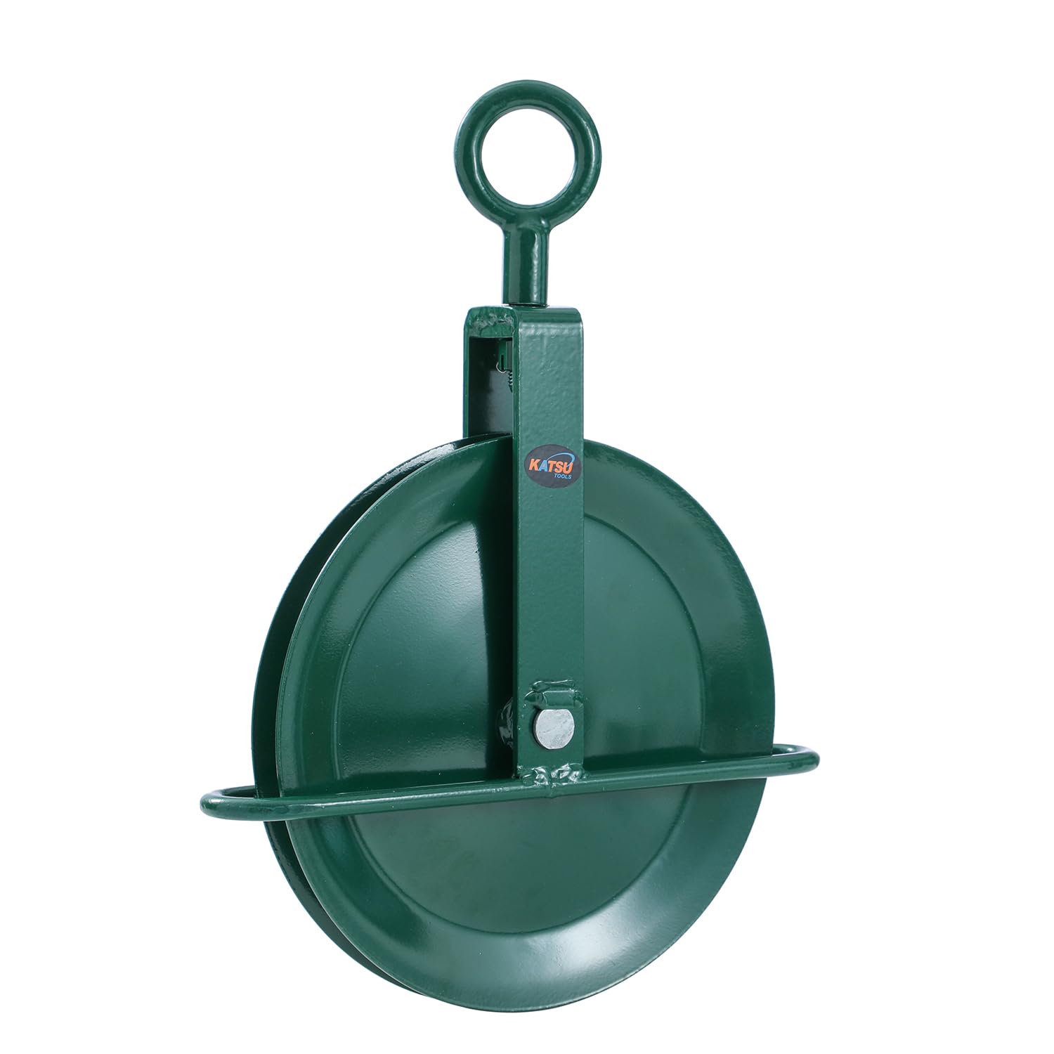 KATSU Tools Polea de Andamio para Tejados 300mm con Cáncamo Giratorio, Bloque de Polea de Cuerda para Grúa de Elevación 182132
