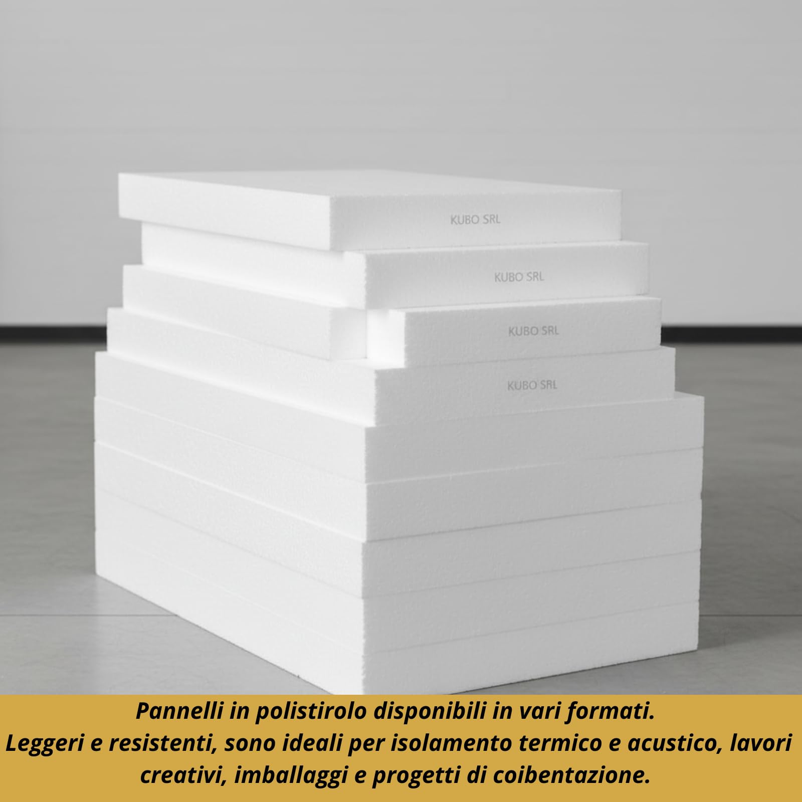 Festa Wow Pannelli in Polistirolo 15 Pezzi 100x100 cm Spessore 1 cm EPS Densità 18kg/mc Isolamento Termico Acustico Isolante Ideale Per Copertura Imballaggio Coibentazione Cappotto Soffitto