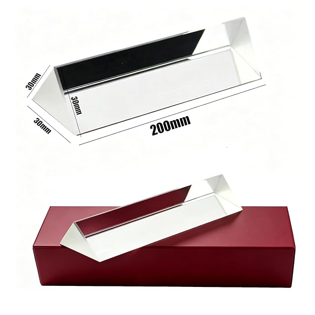 Foto 3 de 8 de ZHYUAN 15CM Prisma Óptico Portátil,Prisma Fotografía,PrismaTriangular de Cristal,PrismaLuz Arco…