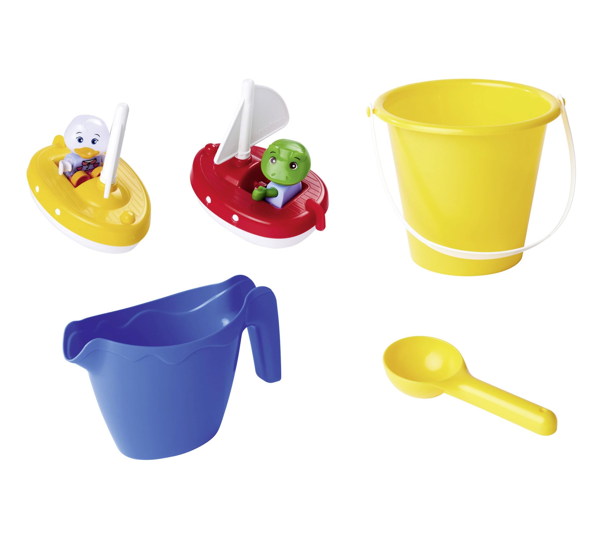 AquaPlay Wassertisch - großes Outdoor-Wasserspiel (100 x 58 x 90 cm) für Kinder ab 3 Jahre, Wasserspielzeug mit Handpumpe, Schlauchanschluss, Spritzfunktion und Zubehör