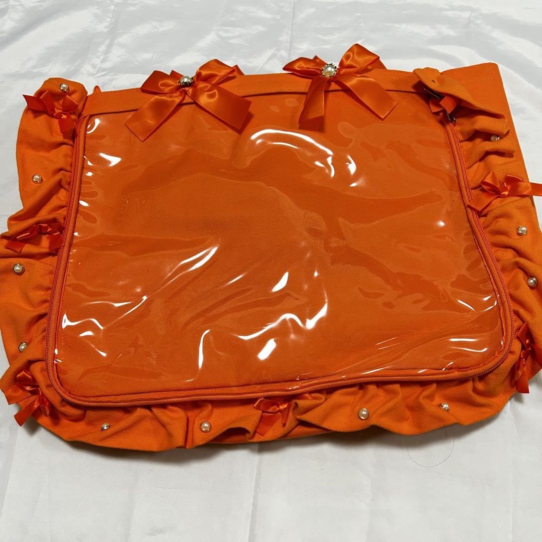 Amazon.co.jp: 痛バ オレンジ A3フリルトート : ファッション