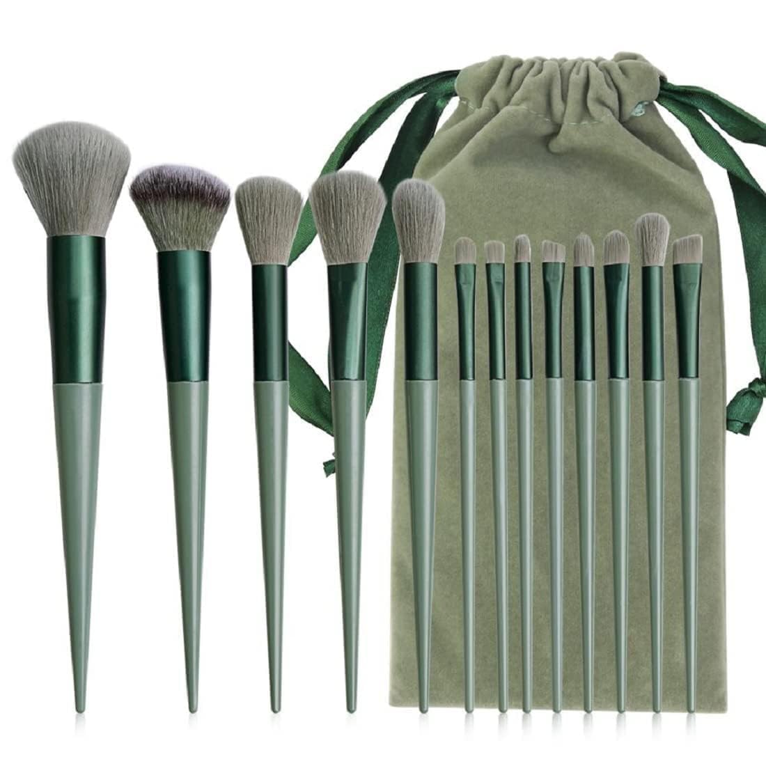 GLOW FIRST Makeup Brush Set Kit - 13 Pcs Premium Synthetic Kabuki Eye Shadows Make Up Brushes, Eyeliner Brushes Blending Face Powder Blush Cosmetics Brushes Tool Kit-image-2