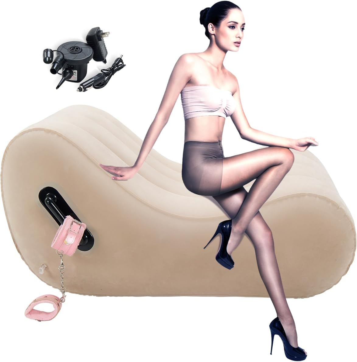 Sex Furniture for Bedroom Adult BDSM kit Toys Bondage Handcuffs Wedge Sofa Couples Toy Stuff seat Fun Accessories Bed Restraints Men Women Inflatable Pillow Position aid Couch Chair Cushion