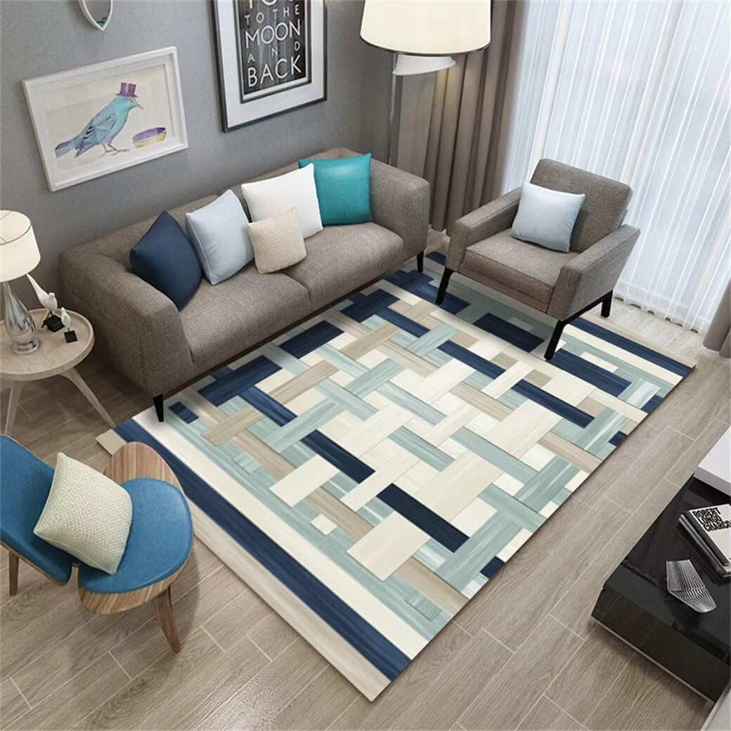 Tapis fille lavable 120x120cm idéal pour chambre et couloir
