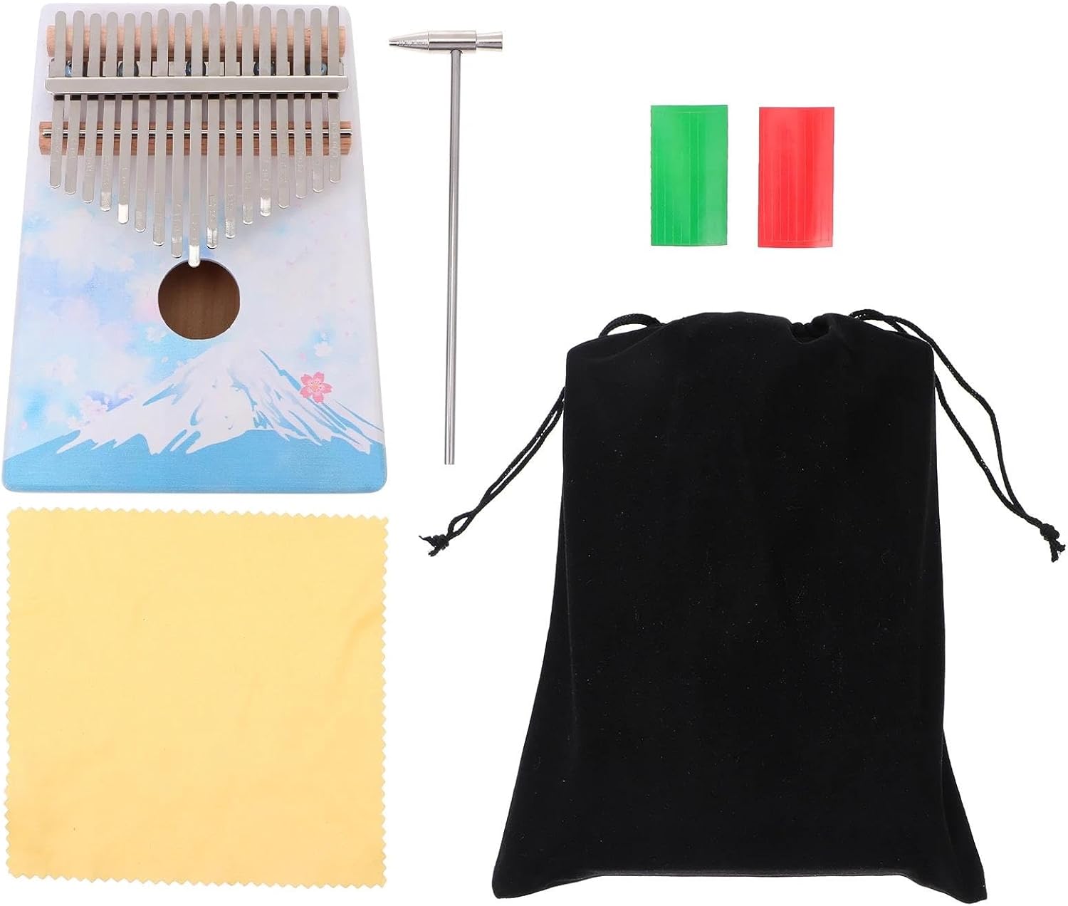 Beginners Kalimba 17 Key Kalimba Portable Instrument For Beginners With A High Density Tone Range