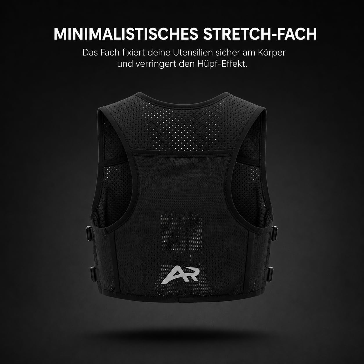 Lite | Laufweste Damen & Herren mit Trinkflasche & Handyhalterung | ultraleichte Trinkweste Laufen | Laufrucksack & Running Vest | Touchscreen & Face-ID kompatibel
