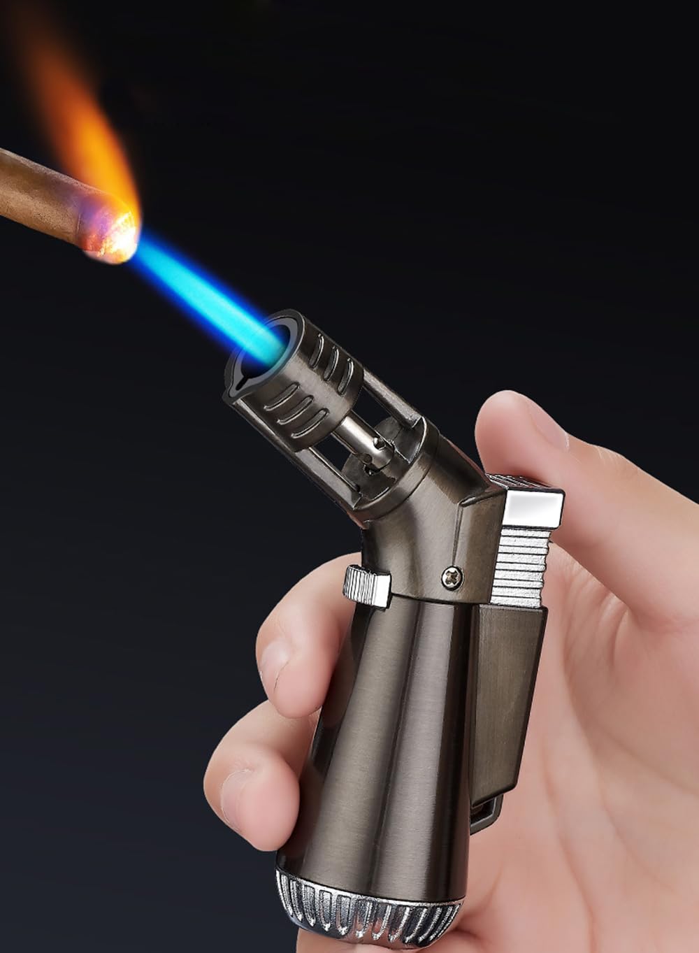 2 Butan Feuerzeuge Jet Flame - Verstellbare Küchenfackel Nachfüllbar