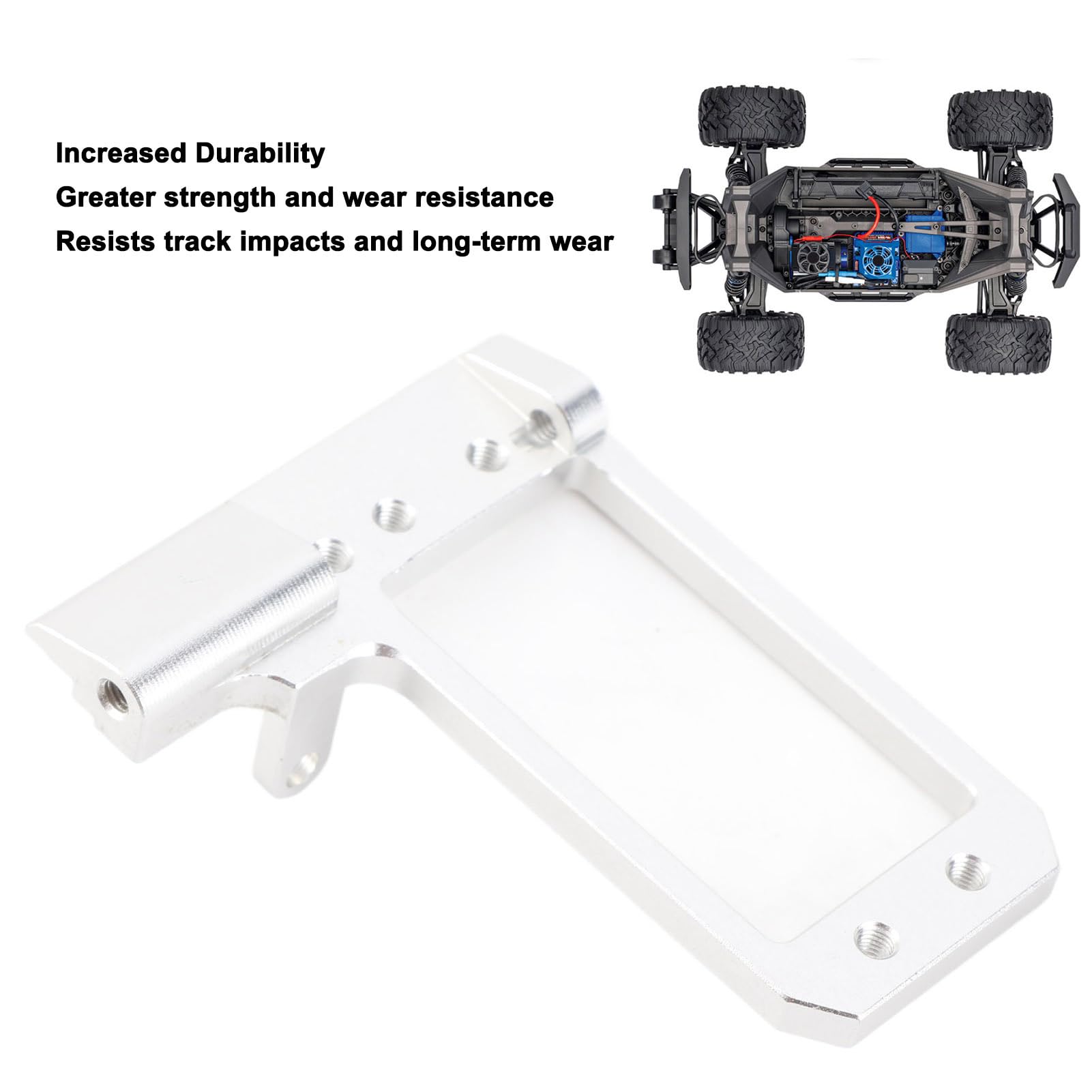 1/10 Servo Mount for Phoenix F10 VP, RC Servo Mount with 4 Link Adapter Low Center Aluminum Alloy Car Accessories Upgrade Parts, Ensuring Improved Steering Accuracy Response