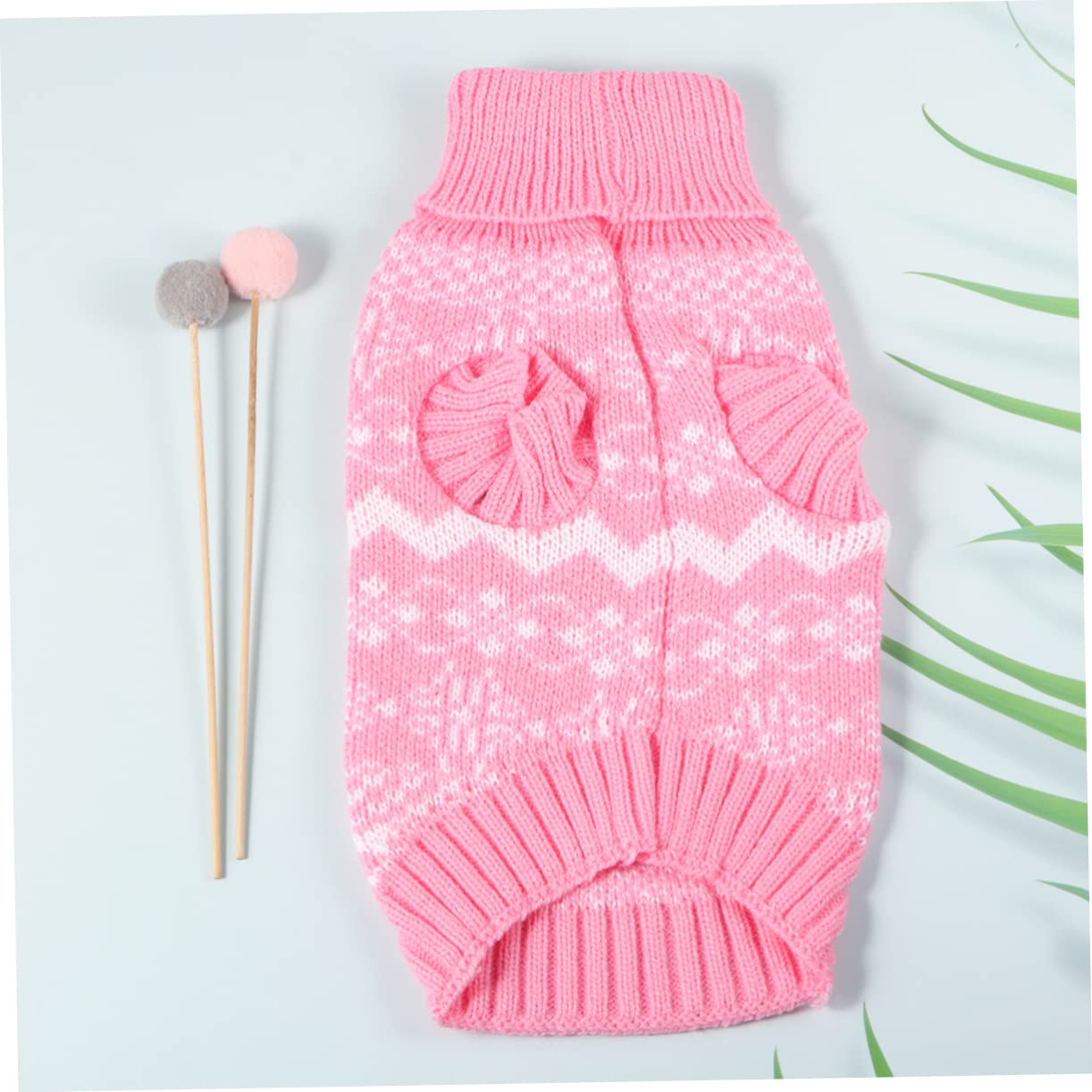 POPETPOP 3pezzi Maglione Natalizio per Cani Maglione Collo Costume per Animali Domestici Caldo e Morbido Abbigliamento Invernale per Cuccioli per Feste di Natale XXL
