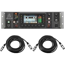 Behringer X32 Rack 40-Input 25-Bus Digital Rack Mixer, Bundle with 2x 25' XLR Microphone Cable