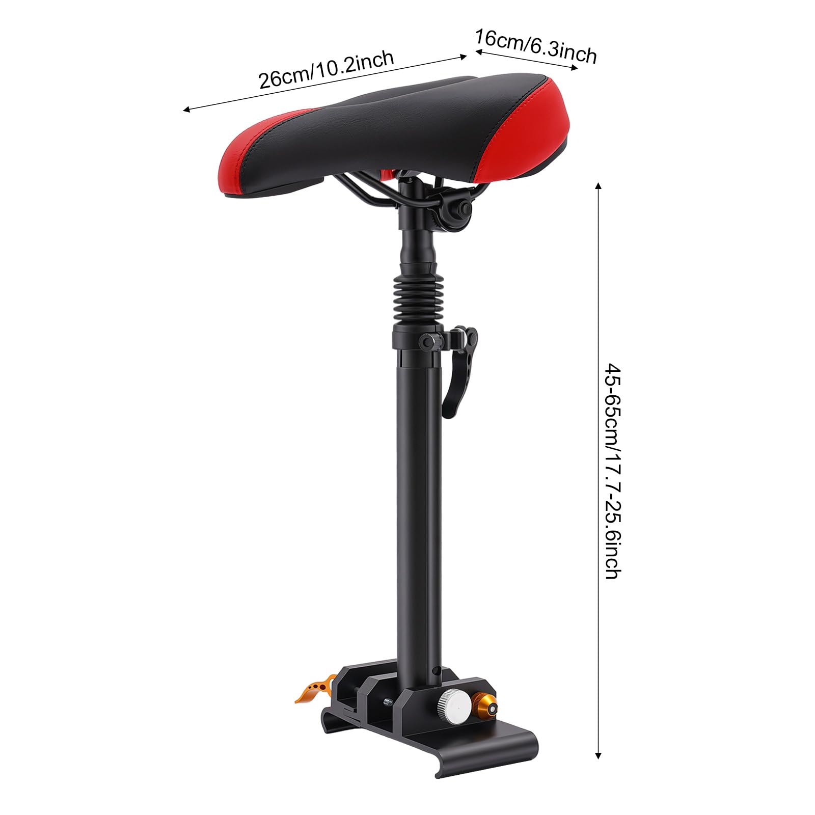 Siège pour Trottinette Électrique, Selle Réglable en Hauteur | Aluminium PU, Confortable, Installation Facile Sans Perçage