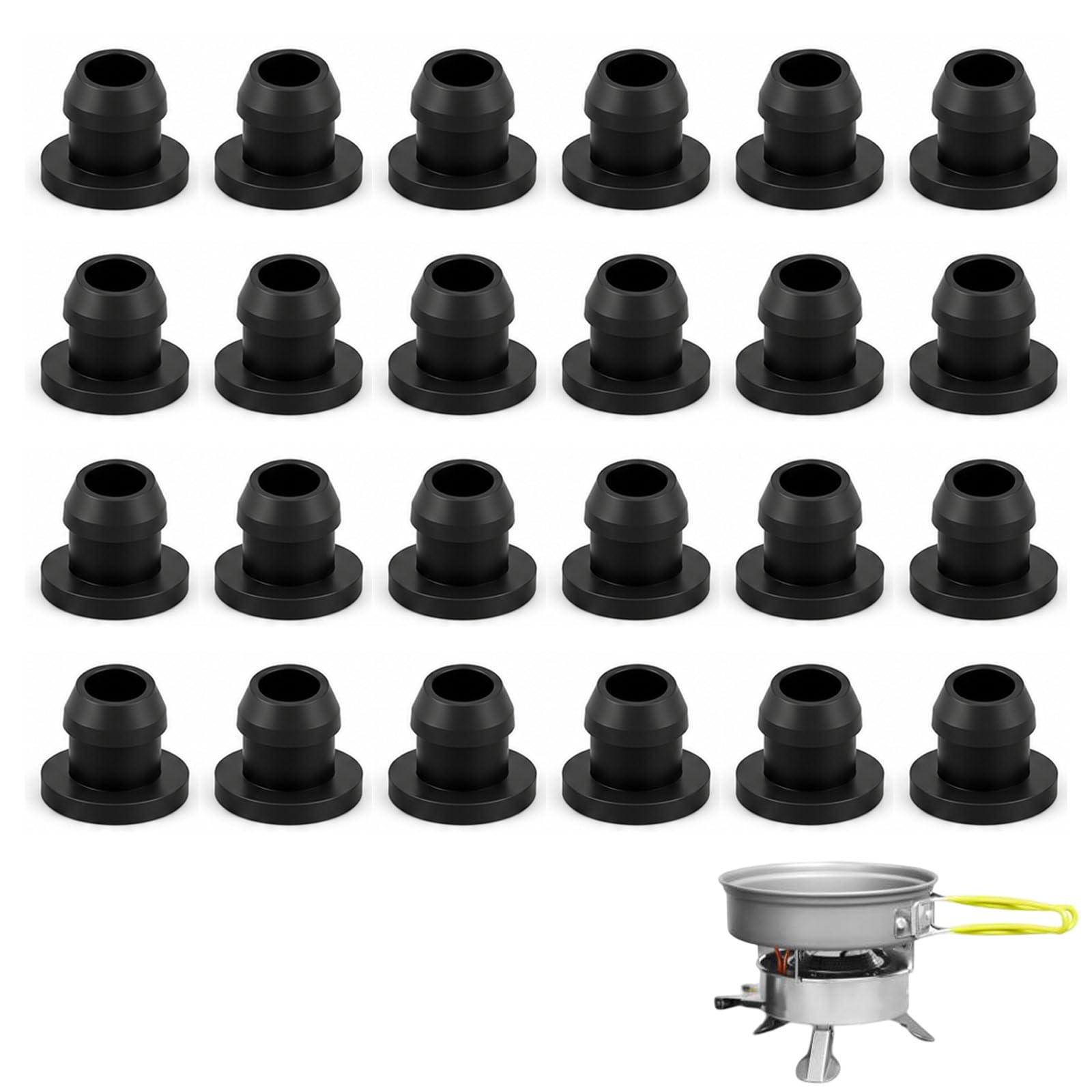24P RV Hob Rubber Grommets 5mm Pot Feet for Dom-etic Smev Thetford Cooker