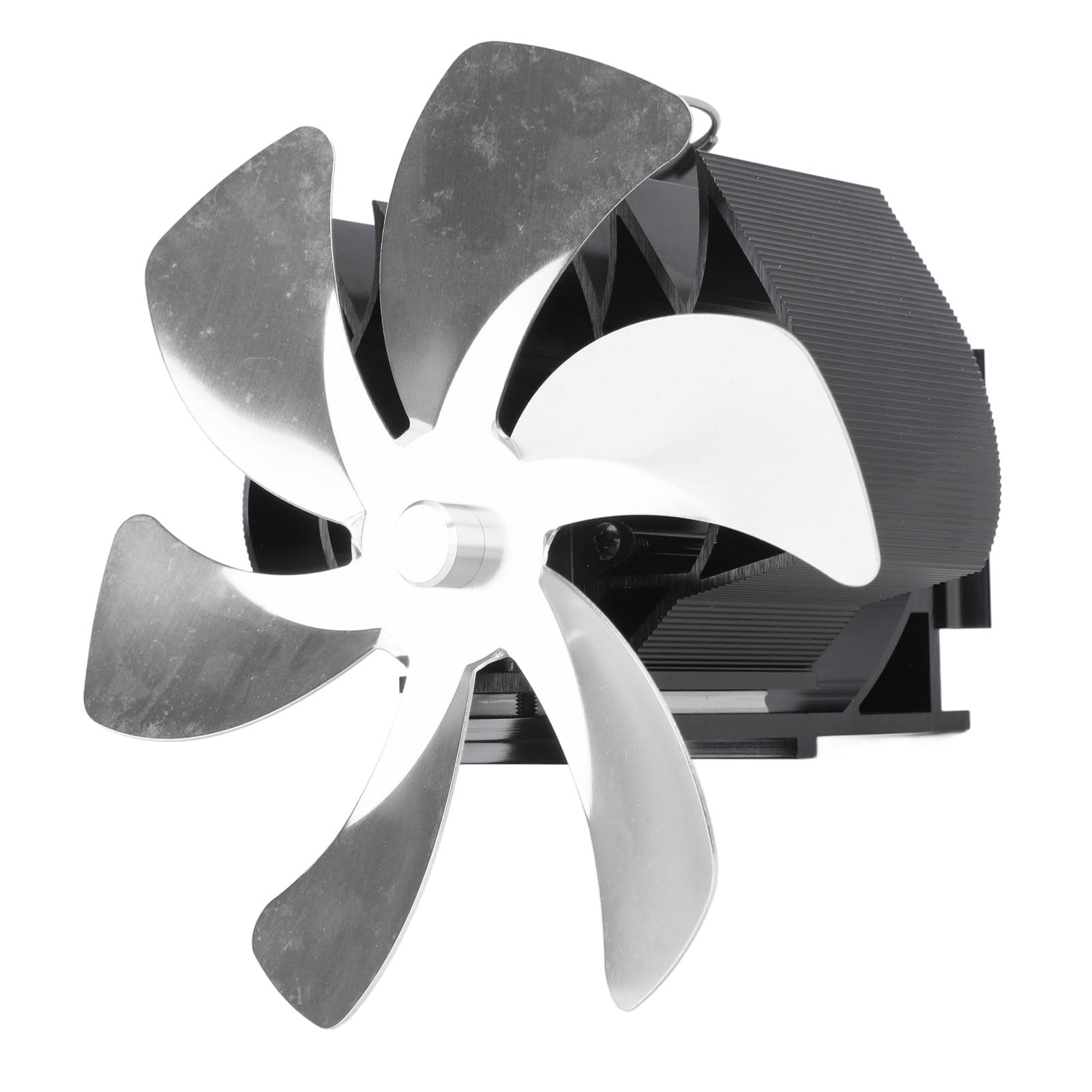 Ventilatore per Stufa a Legna, 6 Pale, Tubo in Alluminio, Senza